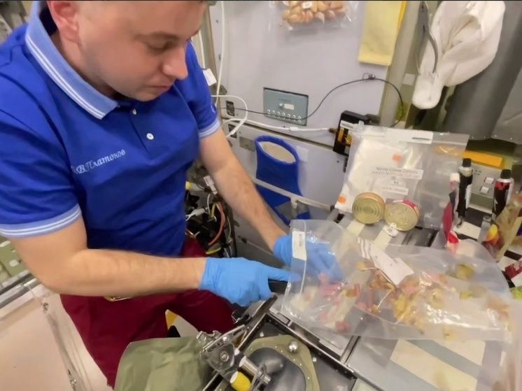 Челябинский космонавт удивил коллег приготовлением оливье на МКС