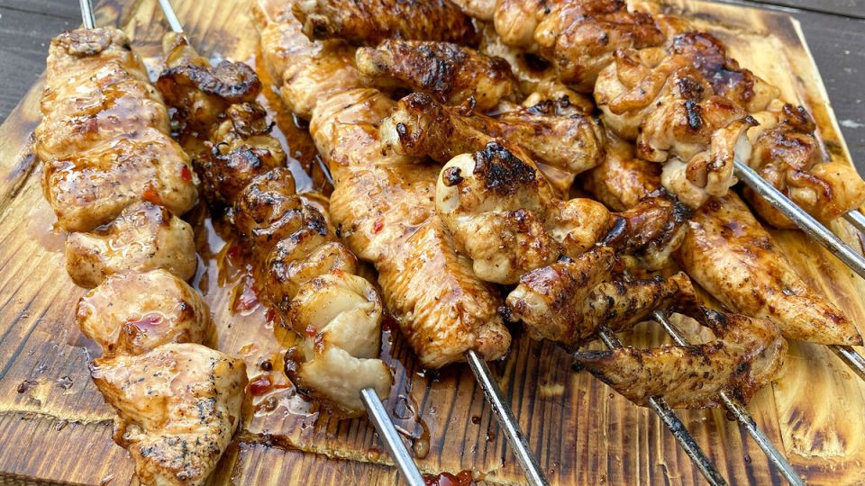 Куриный шашлык с азиатским акцентом: быстро и вкусно