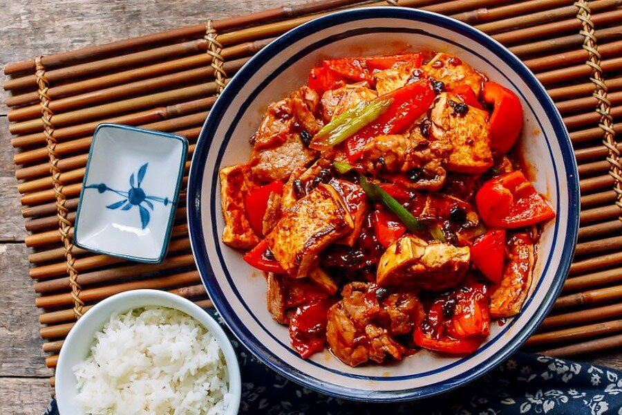 Хунаньская свинина с тофу