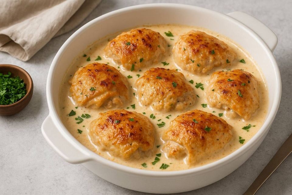 Как сметанный соус преображает куриные бедрышки: простой рецепт из домашней кухни
