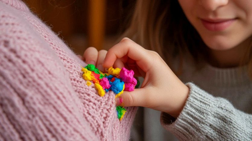 Креативный беспорядок: как спасти одежду от пластилина