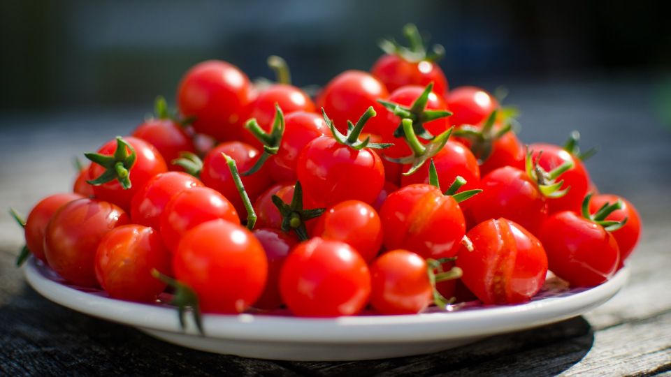 Этот салат идеален для разгрузочного дня: готовится из томатов и бородинского хлеба