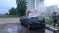 В Орле ночью сгорела легковушка