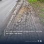 Жители Орла сообщили в администрацию города о разрушении пешеходного тротуара на улице Цветаева