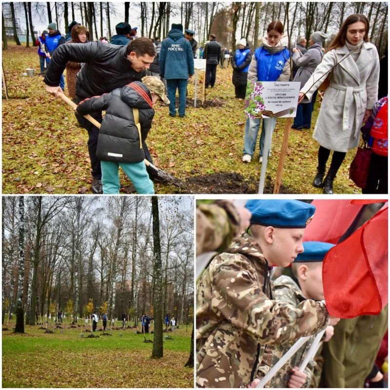 1 В Орле высадили Сад памяти ко Дню народного единства