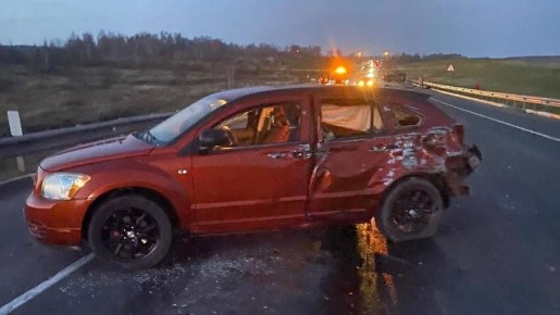 Под Орлом водитель легковушки пошел на обгон и спровоцировал массовое ДТП