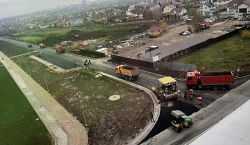 Дорога по улице Витольда Почернина в Орле готова на 86%