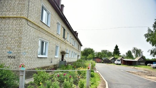 В Шаблыкино обновили общественную территорию и два двора