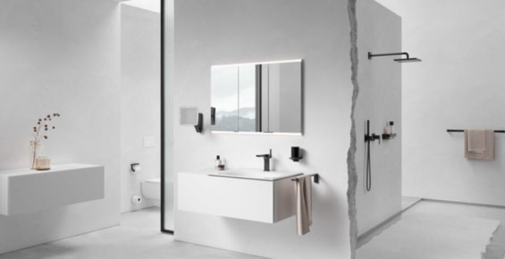 Чёрный акцент в ванной: как стильные аксессуары меняют пространство