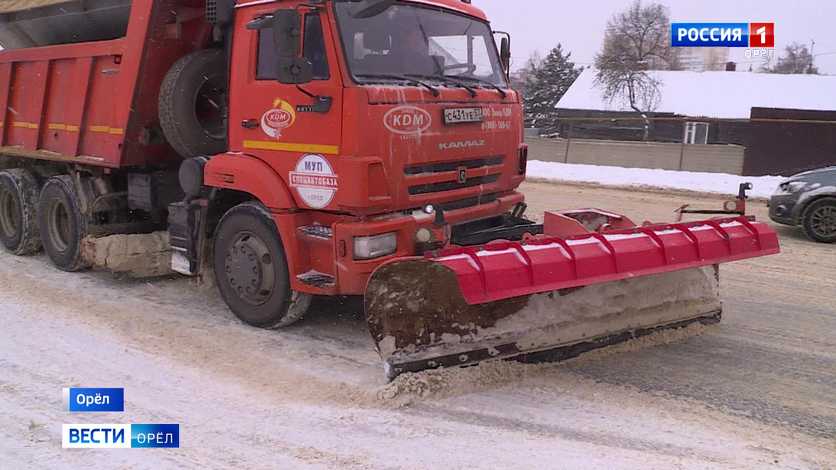 Зимой дороги Орловской области будут чистить 260 единиц спецтехники