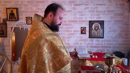 Орловский священник прибыл в медицинскую роту на Гуляйпольском направлении