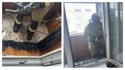 Десять спасателей тушили пожар в мценской девятиэтажке