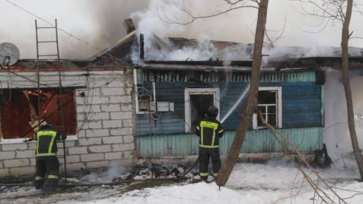 В Дмитровском районе сгорел жилой дом