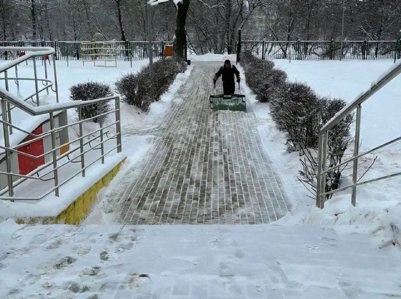 Детские сады и школы снова присоединились к уборке снега Детские сады и школы снова присоединились к уборке снега