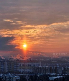 Эта зима богата на красивые рассветы и закаты