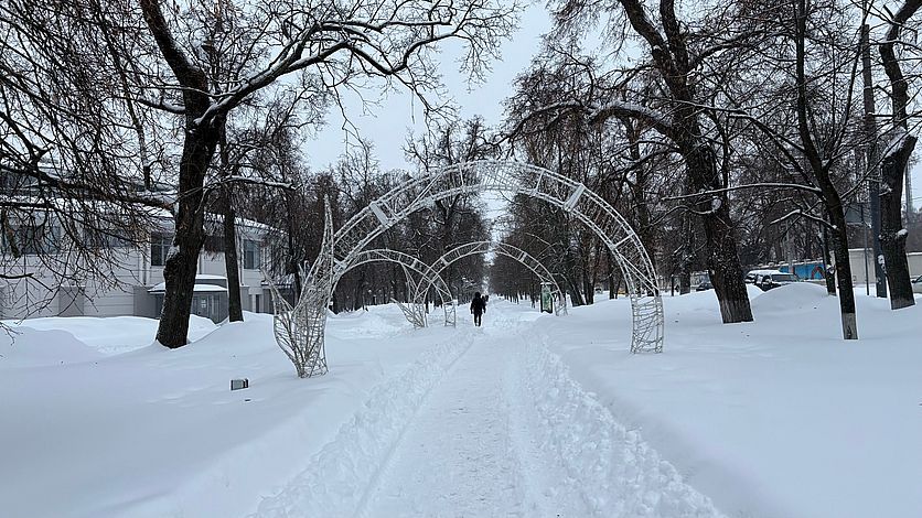 Орловщина вновь борется со снегопадом