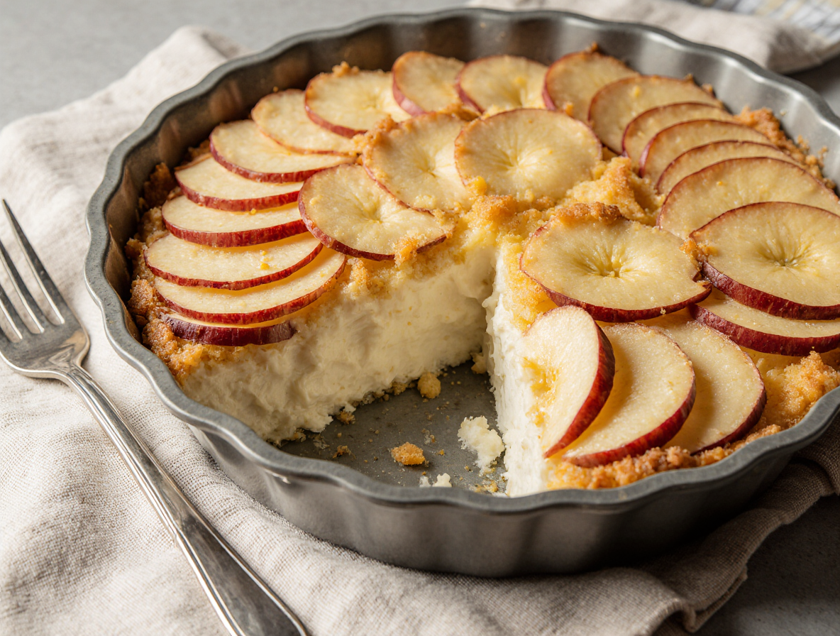 Нежная запеканка с творогом и яблоками для уютного утра