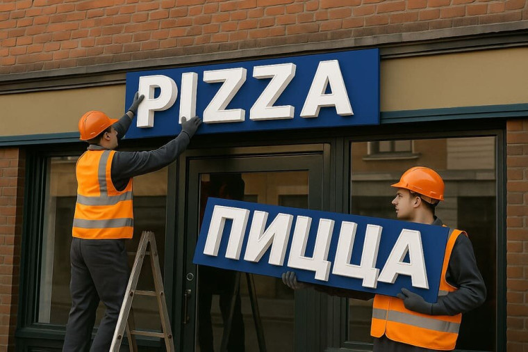 Обязательное использование русского языка на вывесках: что изменится с 1 марта 2026 года