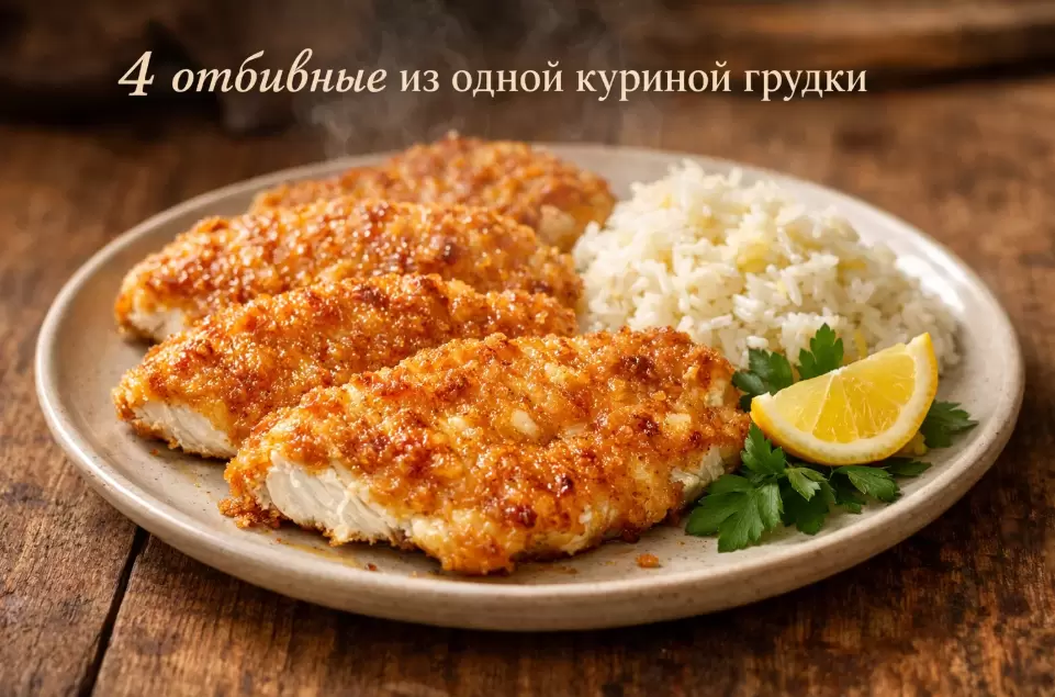 Как из одной куриной грудки сделать ужин на всю семью: простые и бюджетные отбивные