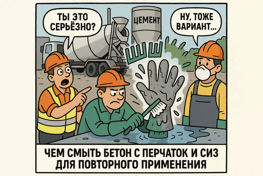 Как вернуть перчатки и СИЗ к жизни: эффективные методы удаления бетона