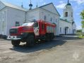 В Новосиле пожарные провели учения в Свято-Никольском храме