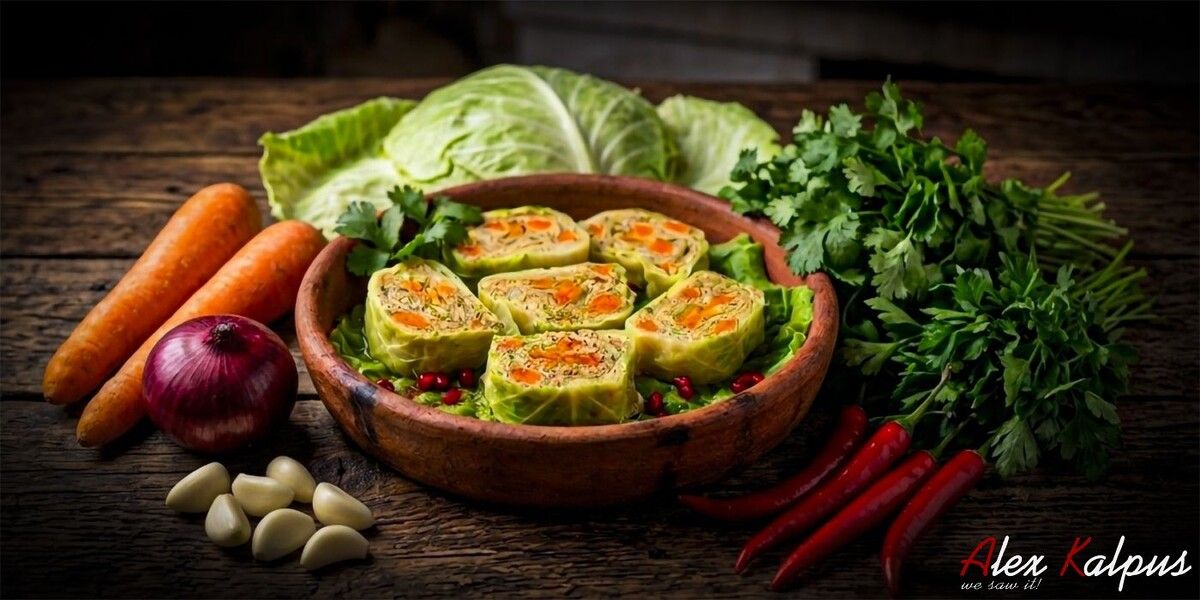 Капустные рулетики с грецким орехом: грузинская изысканность на вашем столе