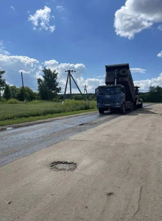 На Орловщине продолжается ремонт 6-километрового участка автодороги Хомутово — «Орел — Ефремов»