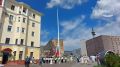 Первый флаг взвился над Орлом на новом 45-метровом флагштоке