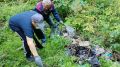 В Орловской области ликвидировали стихийную свалку в лесу
