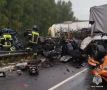 Вот так выглядят последствия смертельной аварии на трассе М-2 "Крым" в Мценском районе