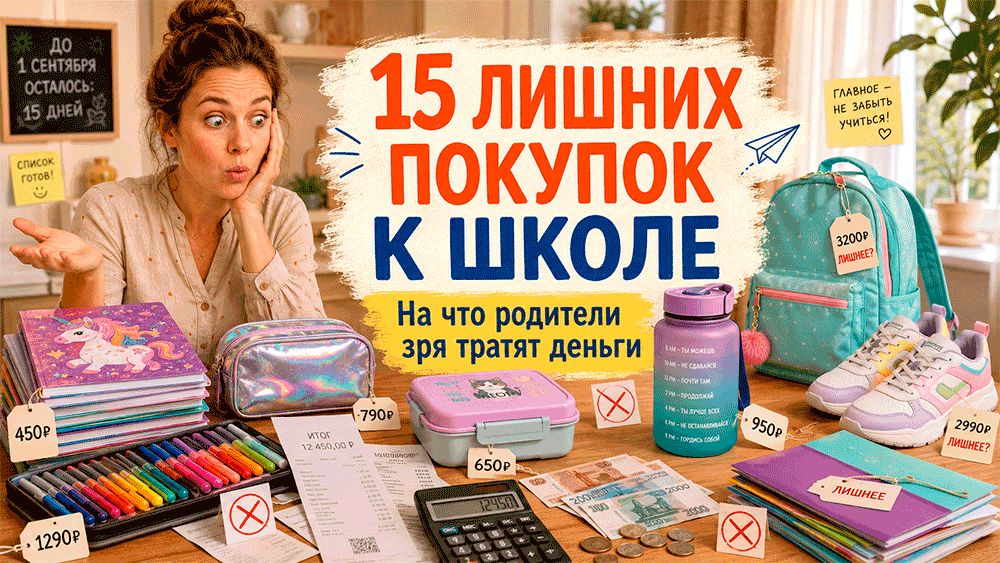 Что не стоит покупать ребенку к 1 сентября: 15 лишних трат