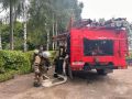 Тренировки ради спасения. В целях совершенствования профессиональной подготовки личного состава 35 пожарно-спасательная часть провела пожарно-тактическое занятие в школе