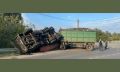 В Колпне перевернулся КамАЗ со свёклой