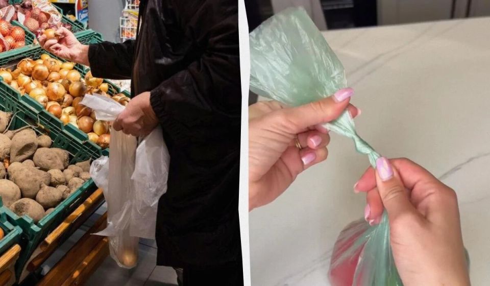 Умный совет, который поможет легко развязать любой узел на пластиковом пакете