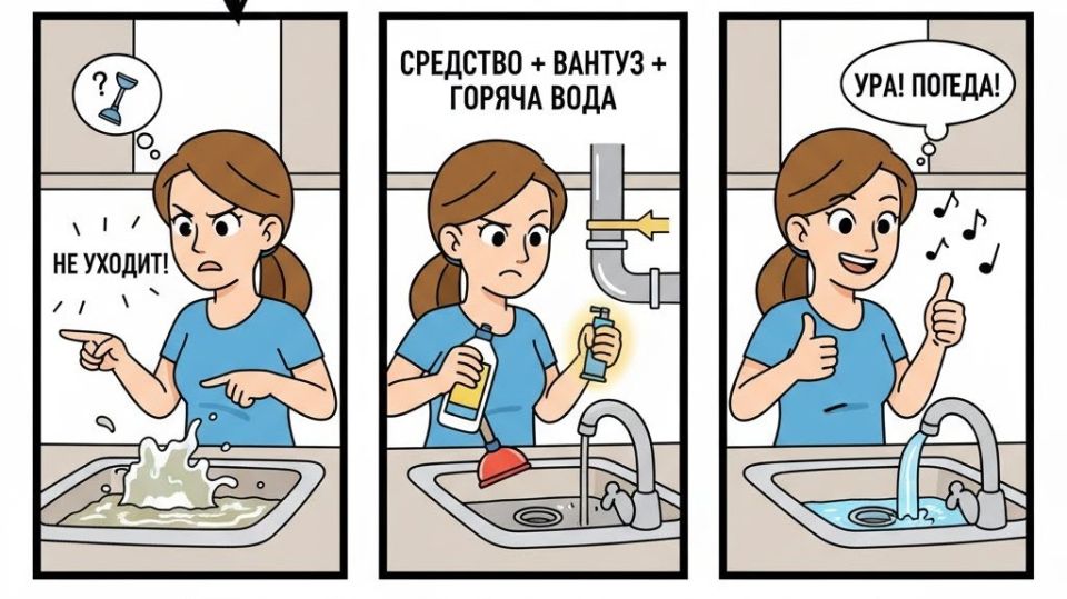 Простые решения для быстрого устранения засора в раковине
