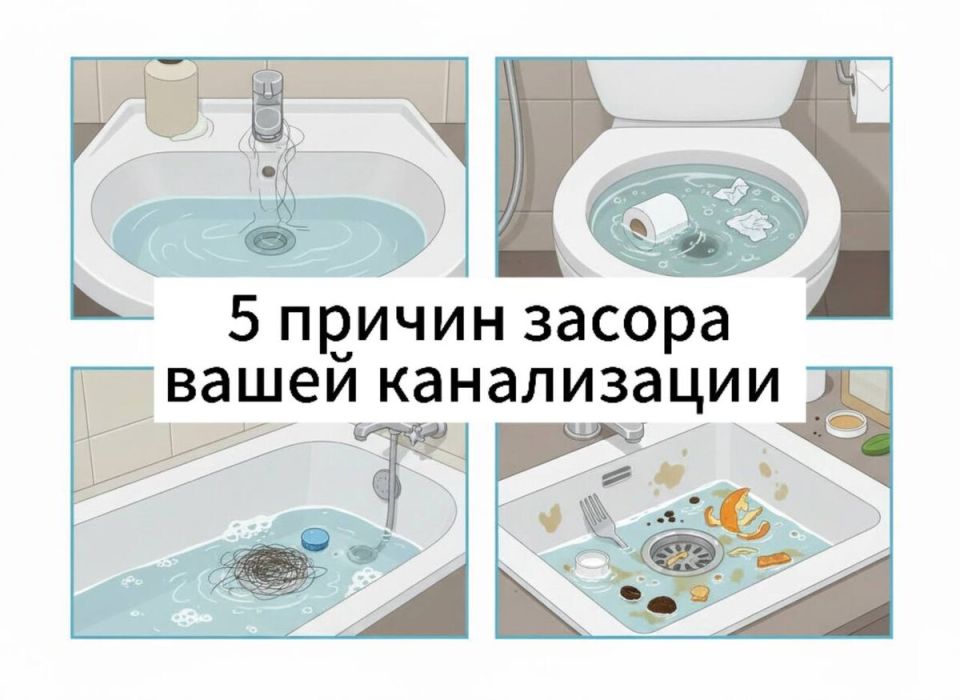 Главные причины забивания канализации: как избежать проблем